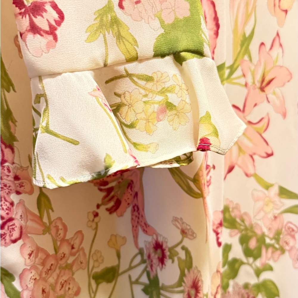 Floral Long Sleeve Midi Dress - Picture 4 of 4
